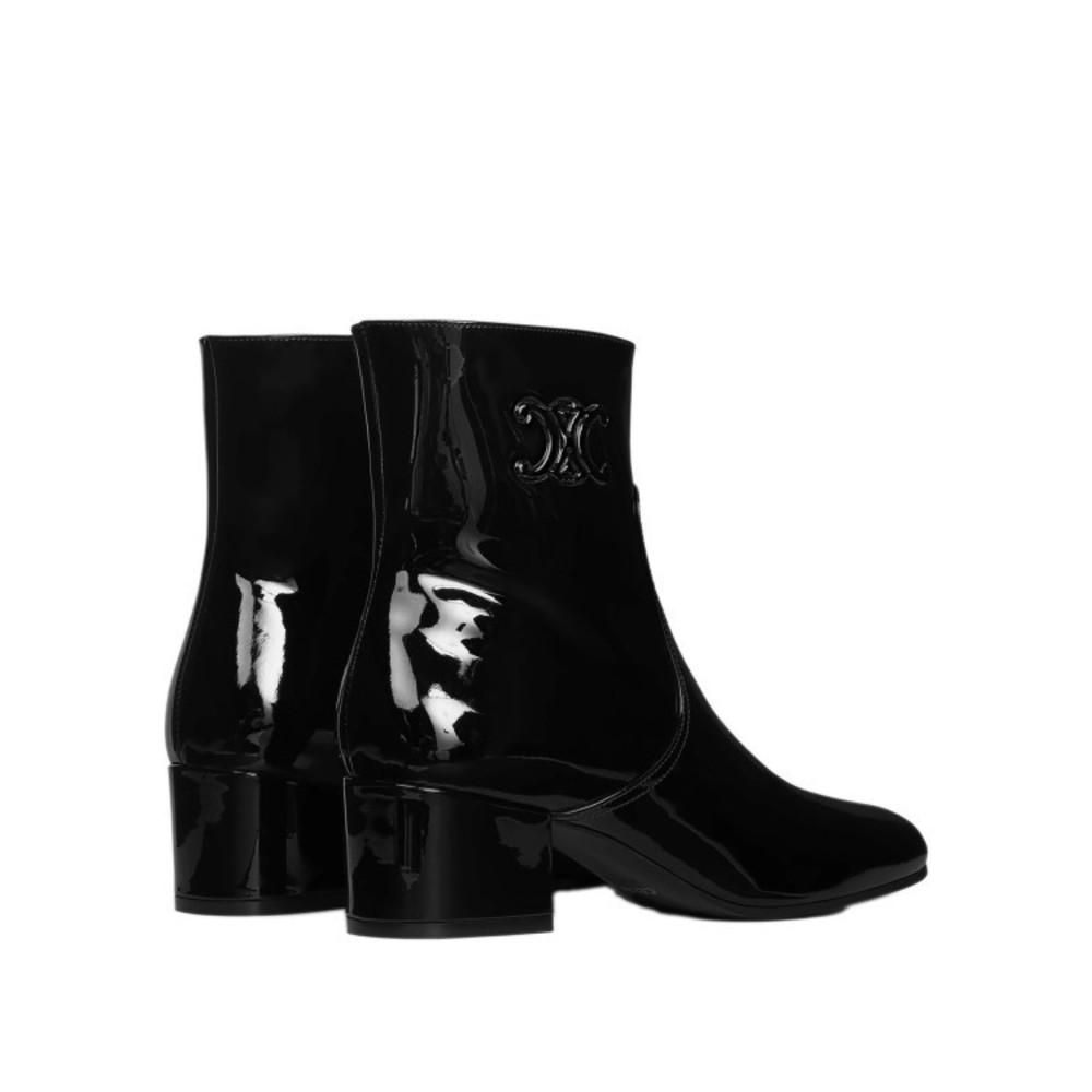 Celine Triomphe Zipped Leather Boots - NWT - Picture 3 of 3